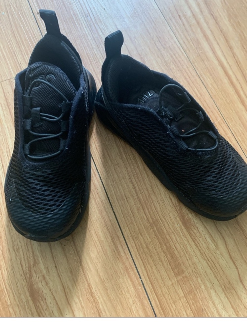 Nike Kids Black Slip-On Mesh Sneakers